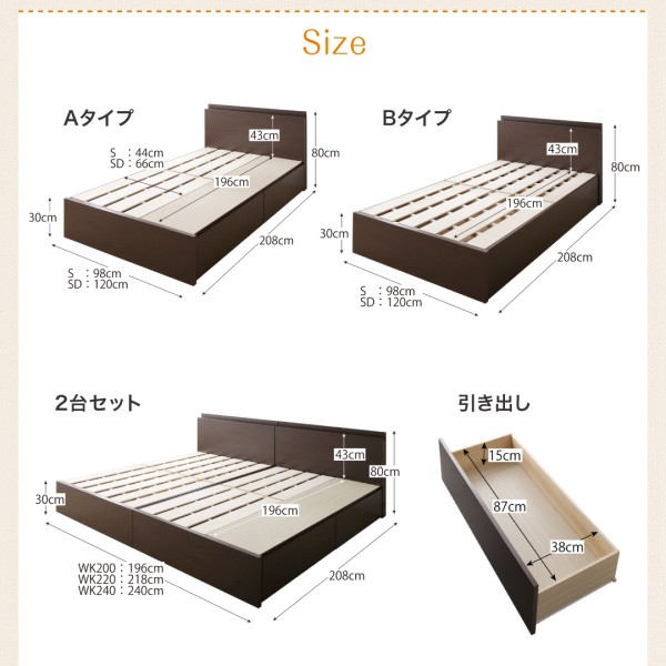 人気超激得 シングルベッド ファミリー連結整理 収納 ベッド( 幅の通販はau PAY マーケット - 株式会社夢の小屋|商品 黒 茶 連結ベッド ゼルトスプリングマットレス付き セット 壁付けできる国産 日本製 セール人気SALE