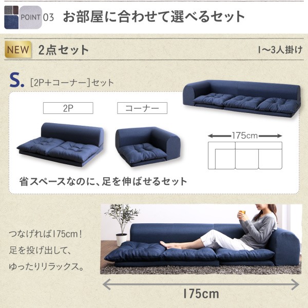 人気定番新品 フロアソファ 低い フロアタイプ ローソファ ロータイプ ソファ4点セット が選べるレイアウト自在のフロアコーナーソファ 角 L字 L型 ( の通販はau PAY マーケット - 株式会社夢の小屋|商品ロ 超激得正規品