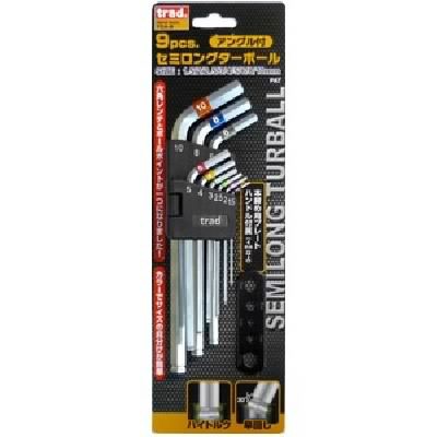 低価定番人気 (業務用20セット)TRAD 〔業務用/DIY用品/日曜大工/スパナ〕 送料の通販はau PAY マーケット - 株式会社夢の小屋|商品ロット セミロングターボール(六角レンチ/作業工具) 9個入 アングル付き TCA-9 限定20%OFF
