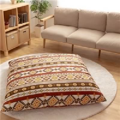 全国無料限定SALE ビッグ クッション 130×130cm 正方形 側地:綿100% 日本製 国産 〔リビング ダイニング〕 茶 送料無料の通販はau PAY マーケット - 株式会社夢の小屋|商品ロットナンバー:455080523 大特価国産