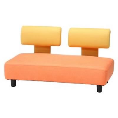 高い素材 カラフルソファ 2p イエロー オレンジ 幅1 奥行62 高さ65cm 黄 送料無料 史上最も激安 Cerqualandi It