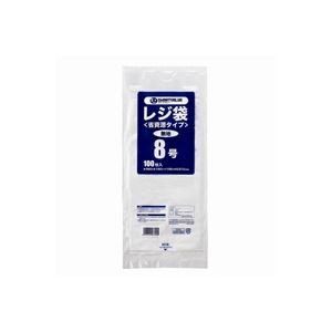 まとめ）ジョインテックス レジ袋(省資源タイプ)No.8 100枚 B708J 送料無料