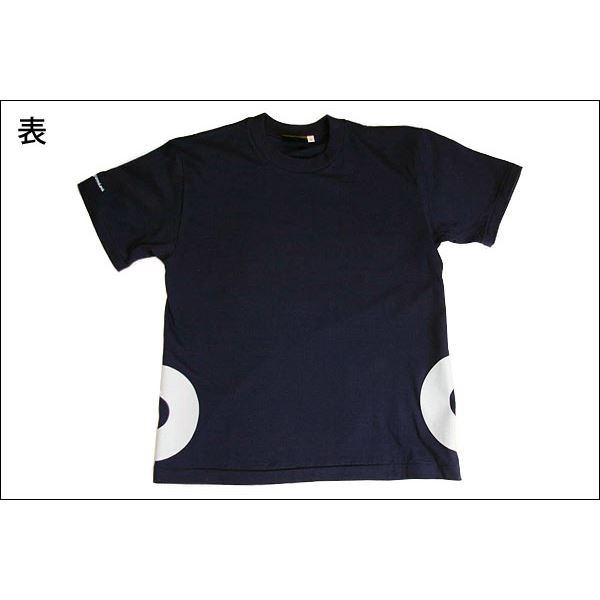 戦国武将Tシャツ XLサイズ 半袖 綿100 ネイビー(紺) 〔メンズ 大きい