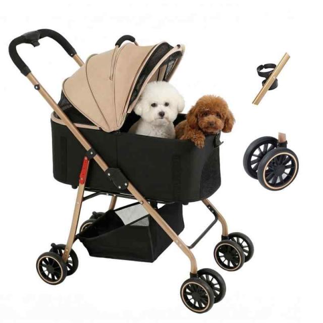 他サイト： MILA&LOUIS ペットカート 分離型&一体型 犬 カート ペットカート 小型犬多頭&1匹中型犬 ワンタッチ折り畳み 猫 ペの商品画像