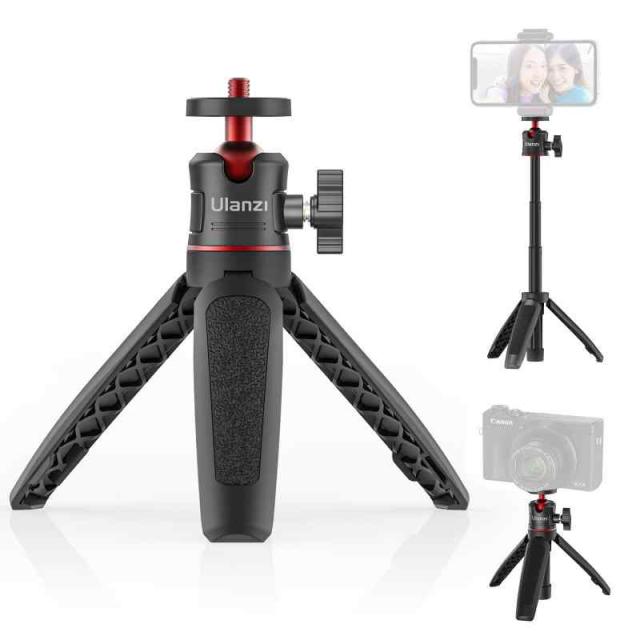 他サイト： Ulanzi MT-08 ミニ三脚 自撮り棒 3way三脚 卓上三脚 3段伸縮 360°回転 小型 ライブ三脚 ZV-1 /OSの商品画像