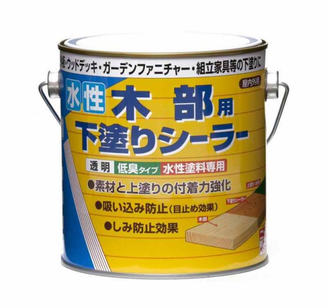 他サイト： ニッペ ペンキ 塗料 水性木部用下塗りシーラー 0.7L 透明 水性 屋内外 下塗り 日本製 4976124400575の商品画像