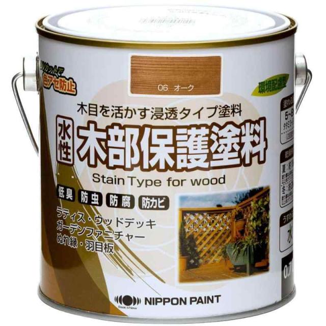 他サイト： ニッペ ペンキ 塗料 水性木部保護塗料 0.7L オーク 水性 屋外 ステイン 日本製 4976124544156の商品画像
