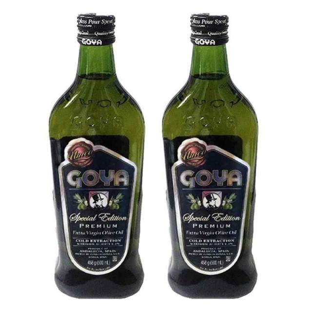 他サイト： 2本セット エクストラバージンオリーブオイル 500ml×2本/GOYA/UNICO/スペイン産/ゴヤ/Azeiteの商品画像