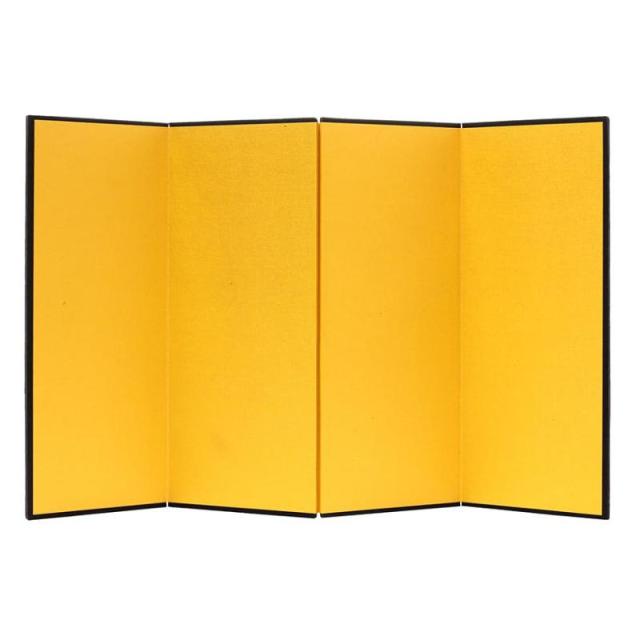 他サイト： ミニ金屏風 4曲 175×300mm 屏風 CCM-2-005 紙製 飾り物を鮮やかに演出 絹目模様の紙が貼り 上品な光沢のあるの商品画像
