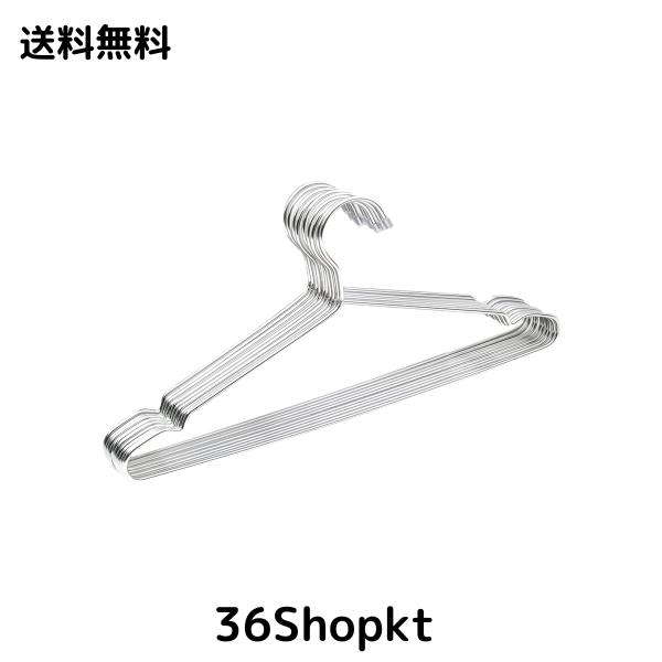 他サイト： AUV ハンガー ステンレスハンガー 10本組 すべらない 洗濯 ハンガー 頑丈 錆びにくい 曲がらない ハンガー スカート シの商品画像