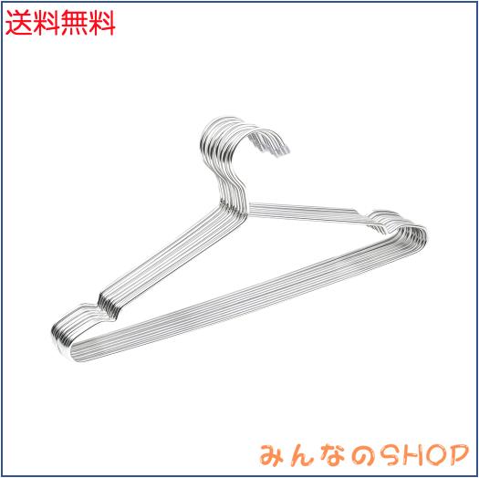 他サイト： AUV ハンガー ステンレスハンガー 10本組 すべらない 洗濯 ハンガー 頑丈 錆びにくい 曲がらない ハンガー スカート シの商品画像