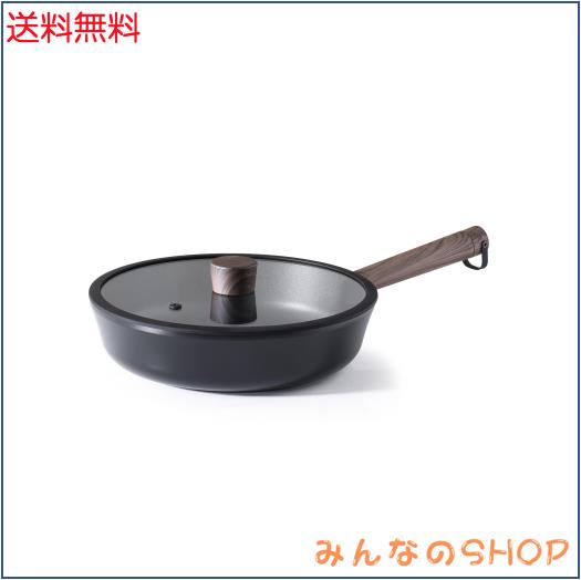 他サイト： SENSARTE 深型フライパン 24cm 蓋付き ノンスティック加工 IH対応 ガス火対応 炒め鍋 オール熱源対応 焦げ付きにの商品画像