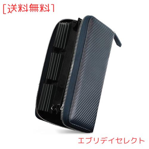 他サイト： [NEWHEY] 財布 メンズ 長財布 カーボンレザー 23枚カード収納 YKK ラウンドファスナー 大容量 防水 小銭入れ おの商品画像