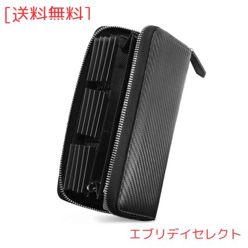 他サイト： [NEWHEY] 財布 メンズ 長財布 カーボンレザー 23枚カード収納 YKK ラウンドファスナー 大容量 防水 小銭入れ おの商品画像