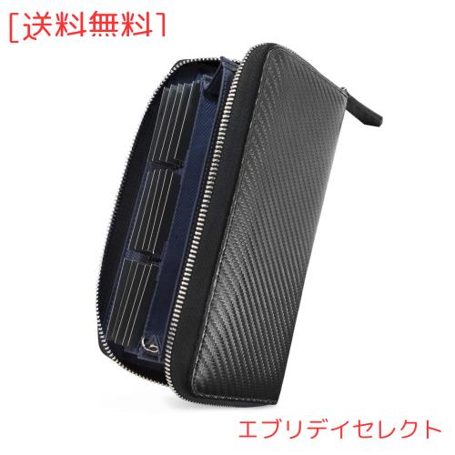 他サイト： [NEWHEY] 財布 メンズ 長財布 カーボンレザー 23枚カード収納 YKK ラウンドファスナー 大容量 防水 小銭入れ おの商品画像