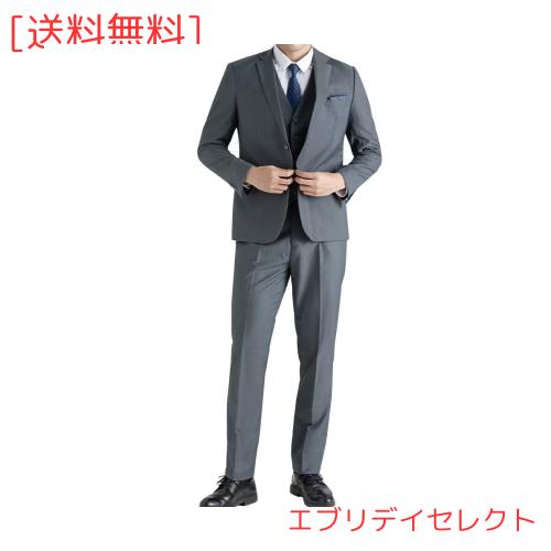 他サイト： [Fuyumoe] スーツ メンズ 上下セット 2点セット セットアップ 2つボタン 就職スーツ ビジネススーツ フォーマル 喪の商品画像