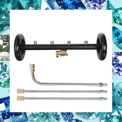 他サイト： Tool Daily 二重機能の車台クリーナー 高圧洗浄機 表面洗浄 16インチ(約40.6?) 延長ワンド3個 車の下 洗車 の商品画像