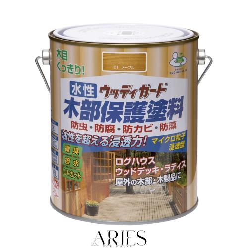 他サイト： ニッペ(Nippe) 水性ウッディガード1.6L メープル 水性 屋外 ステイン 日本製 4976124532153の商品画像