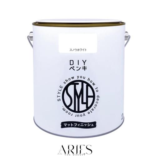 他サイト： ニッペ(Nippe) ペンキ 塗料 STYLE DIYペンキ(缶タイプ) 2kg カラー: スノウホワイト 低臭 インテリア 水の商品画像