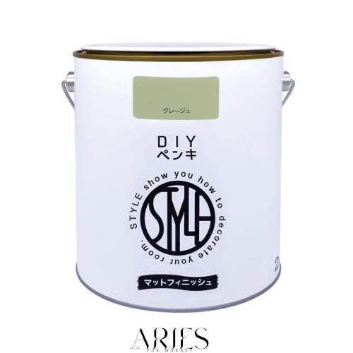 他サイト： ニッペ(Nippe) ペンキ 塗料 STYLE DIYペンキ(缶タイプ) 2kg カラー: グレージュ 低臭 インテリア 水性塗の商品画像