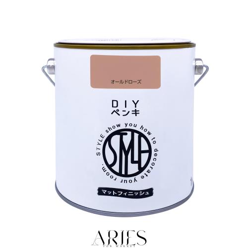 他サイト： ニッペ(Nippe) ペンキ 塗料 STYLE DIYペンキ(缶タイプ) 1kg カラー:オールドローズ 低臭 インテリア 水性の商品画像