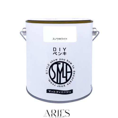他サイト： ニッペ(Nippe) ペンキ 塗料 STYLE DIYペンキ(缶タイプ) 1kg カラー: スノウホワイト 低臭 インテリア 水の商品画像
