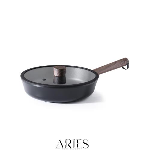 他サイト： SENSARTE 深型フライパン 24cm 蓋付き ノンスティック加工 IH対応 ガス火対応 炒め鍋 オール熱源対応 焦げ付きにの商品画像