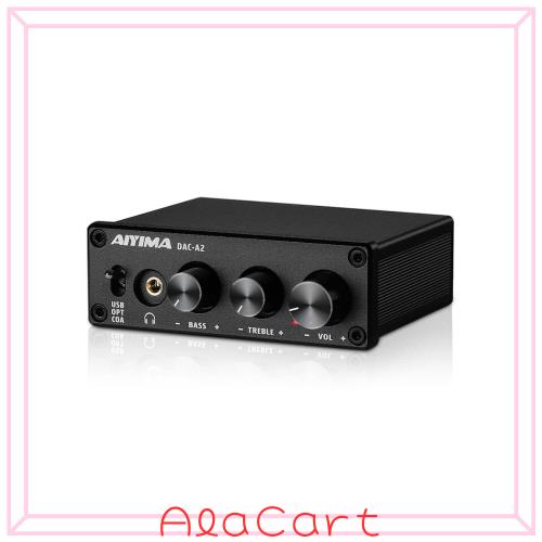 他サイト： AIYIMA DAC-A2 ヘッドフォンアンプ PC-USB/光/コアキシャル入力、RCA/3.5mmヘッドフォン出力 デジタルの商品画像