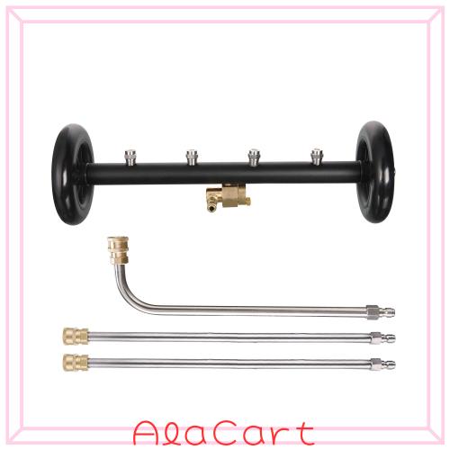 他サイト： Tool Daily 二重機能の車台クリーナー 高圧洗浄機 表面洗浄 16インチ(約40.6?) 延長ワンド3個 車の下 洗車 の商品画像