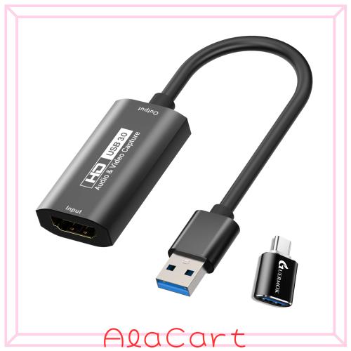 他サイト： Guermok USB3.0 ゲーム配信用ビデオキャプチャカード,4K カムリンク,1080P@60FPS,HDMI to USの商品画像
