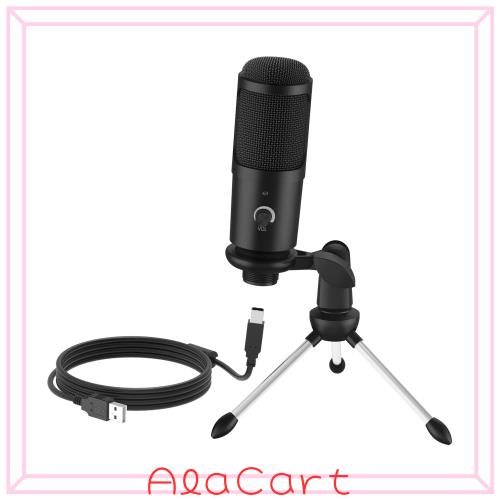 他サイト： Faunow コンデンサーマイク USBマイク PC用マイク 単一指向性 卓上用 ノイズ軽減 音量調節 ミュートボタン LED指の商品画像