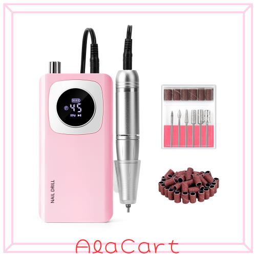 他サイト： 充電式ネイルマシンプロ用:Madenia 45000RPM ポータブル 電動 ネイルドリルキット、コードレス ネイルマシン アクの商品画像