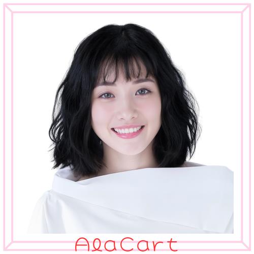 他サイト： HAIRCUBE フルウィッグ 人毛ミックス セミロング パーマ ウィッグ カール医療用巻き髪 石原さとみと同型日常手植え 超リの商品画像