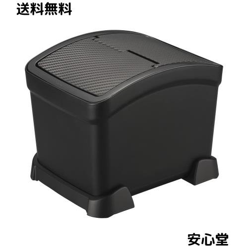 他サイト： カーメイト 車用 フタ付き ゴミ箱 【倒れないサポーター付き】 カーボン調 ブラック 日本製 DZ572の商品画像