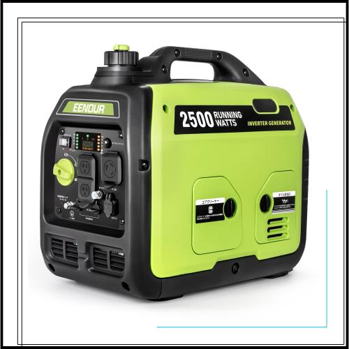 他サイト： EENOUR インバーター発電機 DK2500iS 定格出力2.5kVA 正弦波 防音型 高出力 軽量 静音 家庭用 ガソリン発の商品画像