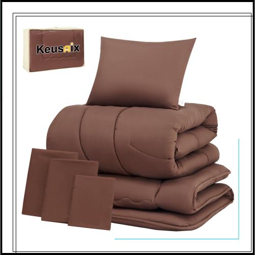 他サイト： Keusnix 布団セット シングル 布団7点セット 寝具セット SEK認証 防臭 オールシーズン ふとんセット 洗える 中綿1の商品画像