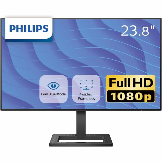 他サイト： PHILIPS フィリップス IPSパネル採用 フルHD対応23.8型ワイド液晶ディスプレイ E Line 5年保証 242E2の商品画像