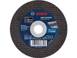 他サイト： BOSCH ボッシュ 切断砥石 105×1.0×15 10枚入りVシリーズ MCD10510VM/10の商品画像
