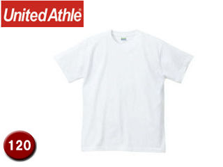 他サイト： United Athle/ユナイテッドアスレ 500102W  5.6オンスTシャツ キッズサイズ 【120】 (ホワイト)の商品画像