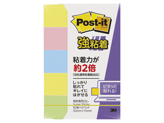 他サイト： 3M スリーエムジャパン Post-it ポストイット 強粘着見出し パステルカラー 4色混色 700SS-K 縦50×横15mの商品画像