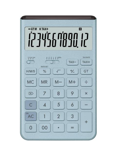 他サイト： CASIO カシオ デザイン電卓 ジャストタイプ Comfy コンフィ ブルー JT-200T-BU-Nの商品画像