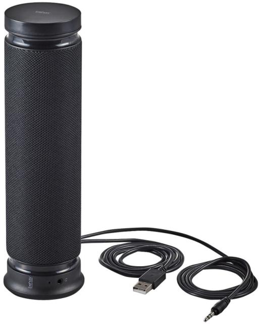 他サイト： ELECOM エレコム ミニサウンドバースピーカーbehav SP-PCBS01UBK ブラックの商品画像