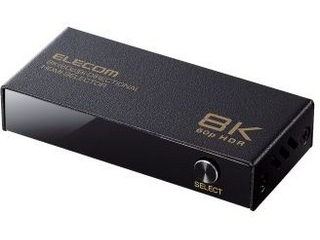 他サイト： ELECOM エレコム HDMI切替器/8K60Hz対応/双方向/メタル筐体/ブラック DH-SW8KBD21BKの商品画像