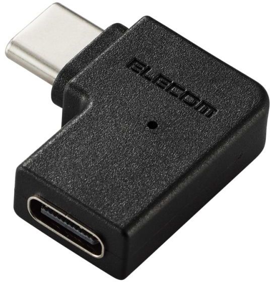 他サイト： ELECOM エレコム USB Type-Cアダプタ/L字/横向き/ブラック AD-CFCML01BKの商品画像