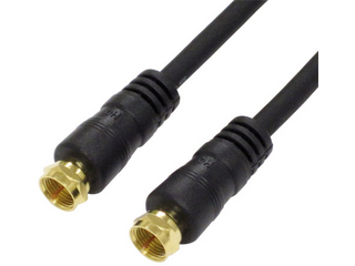 他サイト： ainex アイネックス アンテナケーブル F型ネジ式 ストレート 0.3m F4C-03の商品画像