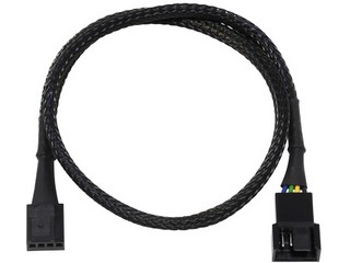 他サイト： ainex アイネックス PWMファン用電源延長スリーブケーブル 40cm ブラック  CA-011Aの商品画像