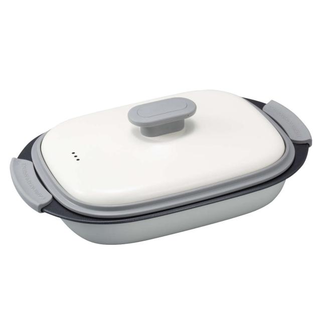 他サイト： CB JAPAN シービージャパン レンジパン 長方形 フタ付き 食洗機対応 電子レンジ調理器具 copan レンジグリルの商品画像