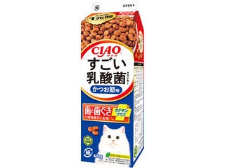 他サイト： INABA いなばペットフード CIAO すごい乳酸菌クランキー牛乳パック かつお節味 400gの商品画像
