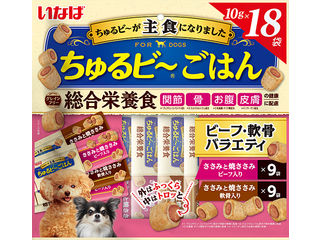 他サイト： INABA いなばペットフード いなば ちゅるビ〜ごはん ビーフ・軟骨バラエティ 10g×18袋の商品画像