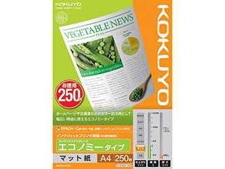 他サイト： KOKUYO/コクヨ KJ-M18A4-250 IJP用紙 スーパーファイングレード エコノミー・A4の商品画像